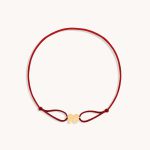 تصویر دستبند طلا نخی حرف N 