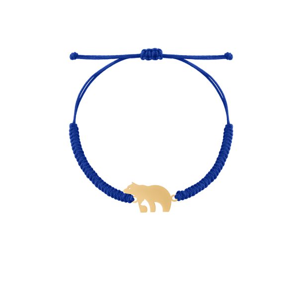 دستبند طلا بچگانه بافت خرس